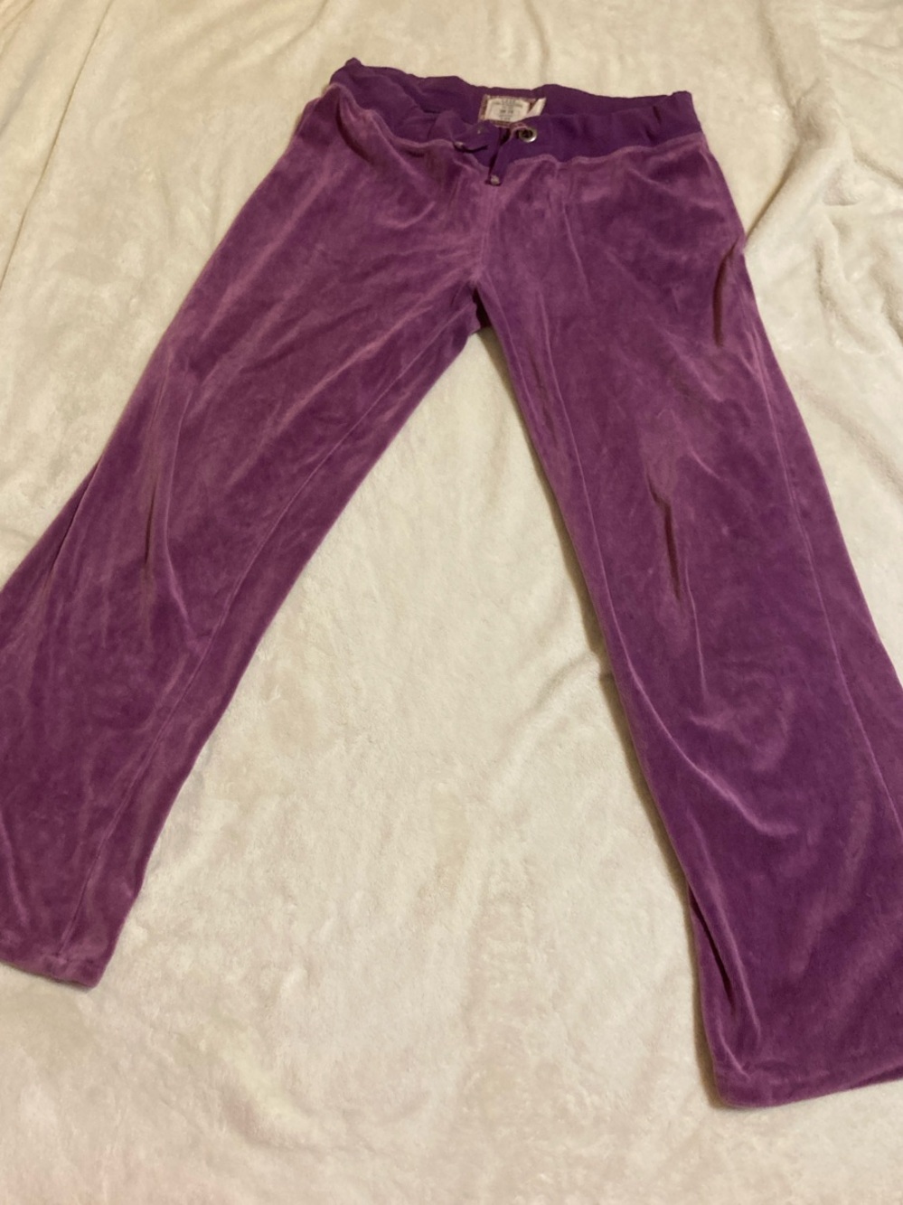 LOGG H&M Purple Velvet Jogger Pants